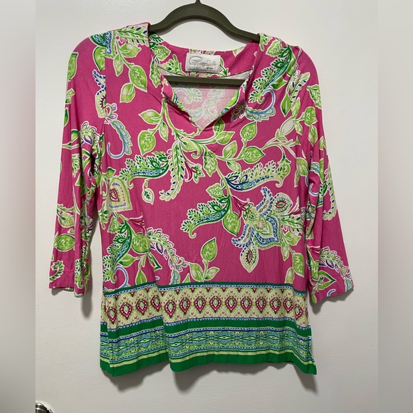 Colorful Paisley Women's Top - Picture 1 of 5